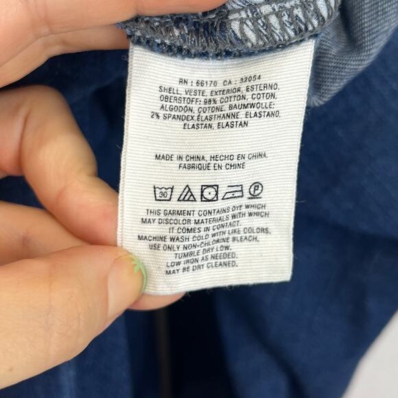 PILCRO EST S Anthropologie Step Hem Skinny Ankle Jeans Mid Rise 5 Pocket Blue - Picture 9 of 10